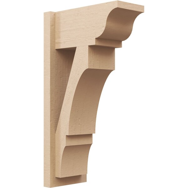 Ekena Millwork 7 1/2-in W x 14-in D x 26-in H Balboa Trad Rough Cedar Woodgrain TimberThane Outlooker, Primed Tan OUTUR075X14X26BOA04RCPR - main